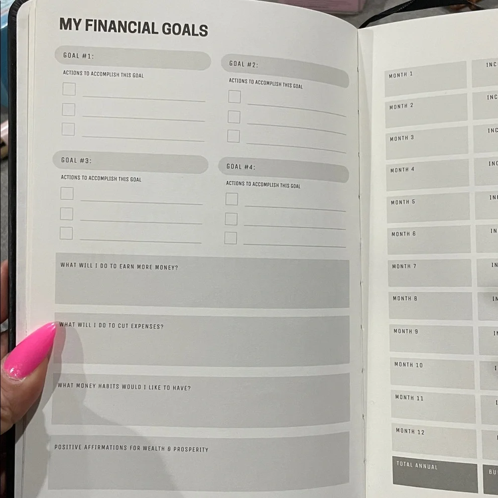 Productivity Store Black Budget Planner